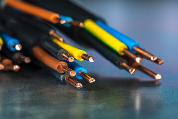 Electrical copper cable wire used to electic installation