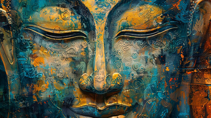 
arte de Buda perfeita - obrazy, fototapety, plakaty