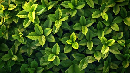 Abstract leaves in the background, a pattern that mimics nature's art. Green decoration, a representation of leaf textures.