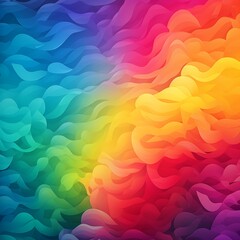 Obraz premium A Vibrant Digital Artwork Featuring Multicolored Gradient Waves