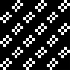 Checks pattern. Forms background. Ethnic motif. Seamless ornament. Tiles wallpaper. Squares illustration. Shapes ornate. Digital paper, textile print, web design, abstract image. Vector artwork.