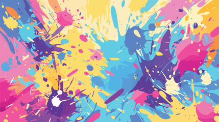 Vector abstract paint splat paint splashes color ba