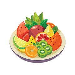 A variety of fruits illustration