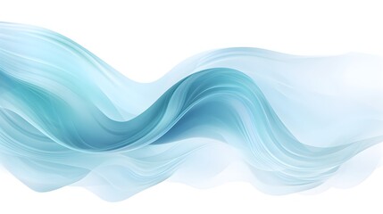 Cold blue air currents. Abstract light air effect, wind, and streams of fresh breeze. Design element on the white background.
