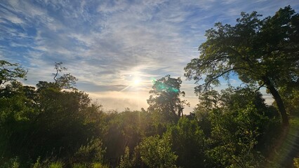 Obraz premium sunset in the mountains