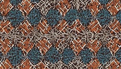 Graphic patterns inspired by traditional textile d