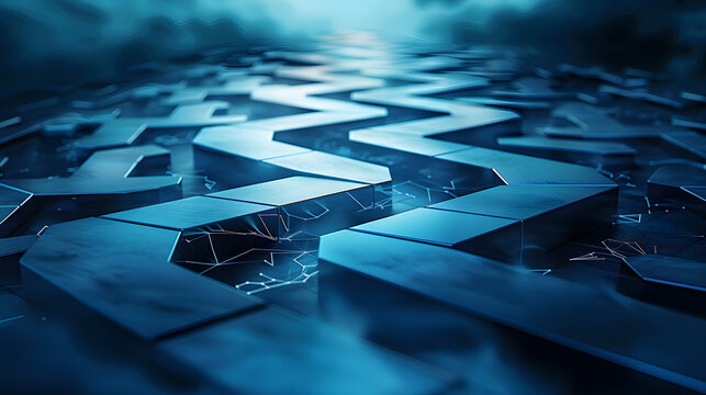 A strategic roadmap sprawling across a digital interface, guiding business development steps, business strategy, dynamic and dramatic compositions, with copy space