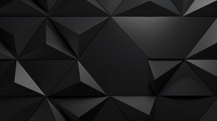 A play of light and shadow on a black geometric pattern exuding a sense of mystery and elegance - Powered by Adobe