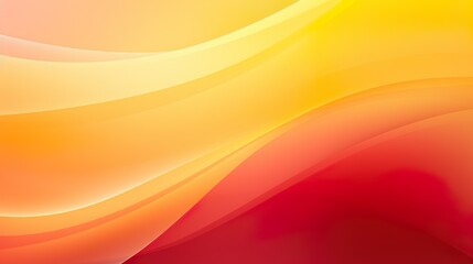 Both fluidity and warmth exude from abstract waves in red and yellow hues, giving a sense of softness and movement