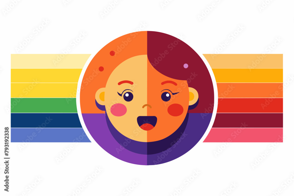 Poster a color palette inspired by a specific emotion or mood, aiming to evoke a particular feeling in the 