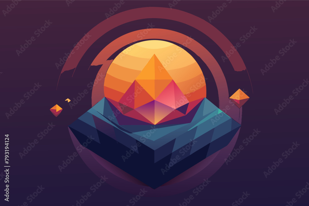 Leinwandbilder Add depth and dimension with gradients on your geometric shapes