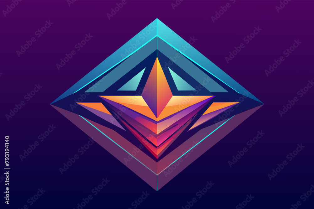 Leinwandbilder add gradients to your geometric shapes for a dynamic effect