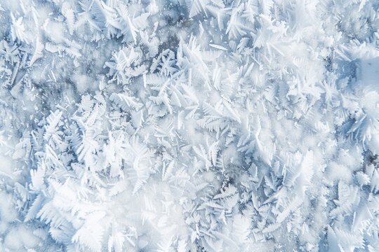 Ice Snow. Winter Field Texture with Fresh Snow Background
