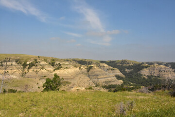 Gorgeous Canyon View of the Landscape in Theodore Roosevelt