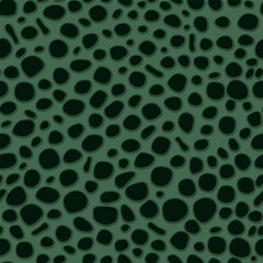 Abstract seamless pattern with cell structure - hand drawn vector illustration.