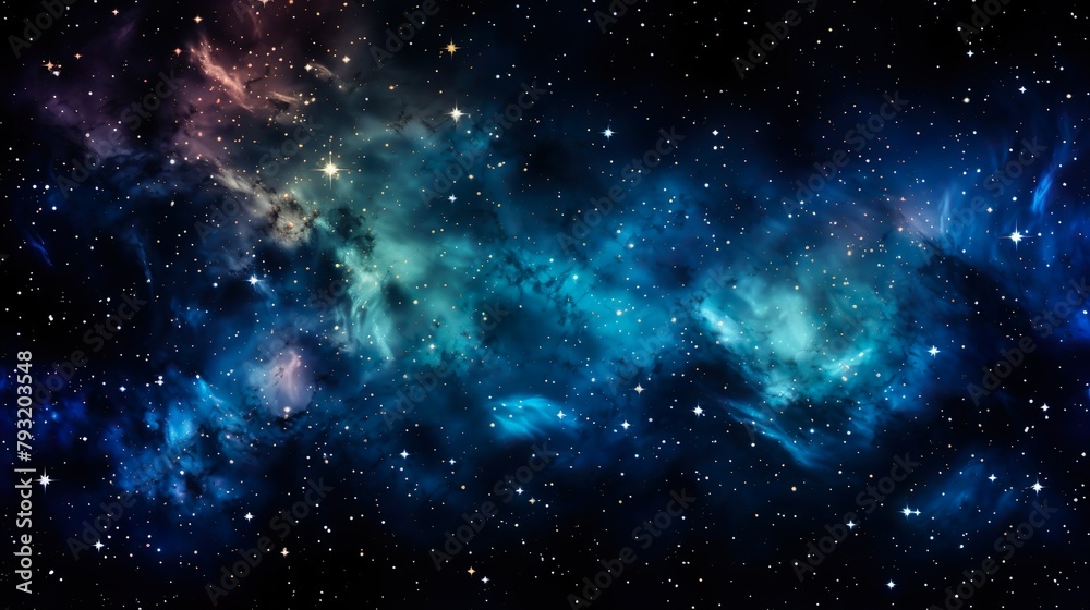 Canvas Prints an alluring image of a vibrant cosmic nebula, radiating with intense colors and illuminated by count