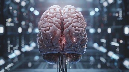 Brain in a modern laboratory