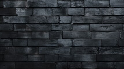 An image featuring the dark grey homogenous texture of a brick wall with detailed stone surfaces and shading