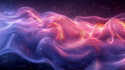 Blue and purple flowing pattern on enamel background

