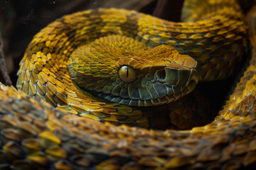 Venomous snake viper - reptile photo - 793212707