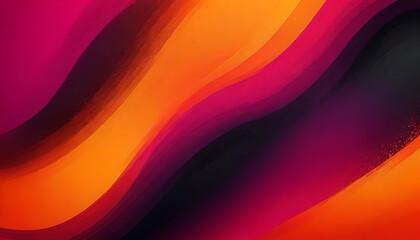 Colorful textured abstract background design for web banners, headers, and posters with vibrant shades of orange, magenta, red, and black. - obrazy, fototapety, plakaty