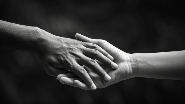 Conceptual image of a helping hand and international day of peace, symbolizing support and cooperation through an outstretched hand, highlighting teamwork and unity.