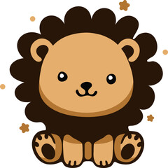 Hand-Drawn Lion Illustration