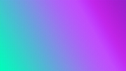 Neon mint green and violet purple and blue in color halftone gradient background.