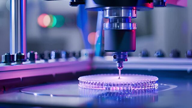 Automated Pipetting System Dispensing Samples Into Microtiter Plate in Laboratory