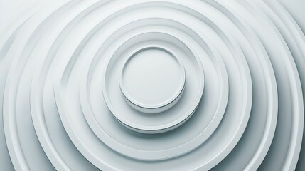 Obraz premium White Circular Background. Abstract Circular Background. 3d Rendering