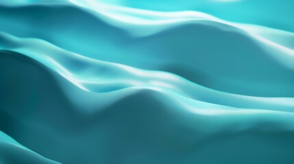Obraz premium Closeup of rippled light blue silk fabric, abstract background