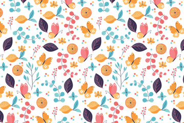spring floral print pattern 