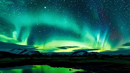 A symphony of color painted by the brushes of auroras