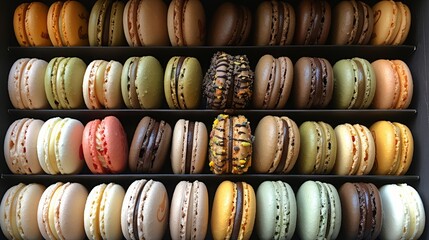   A large box filled with various types of macaroni and cheese