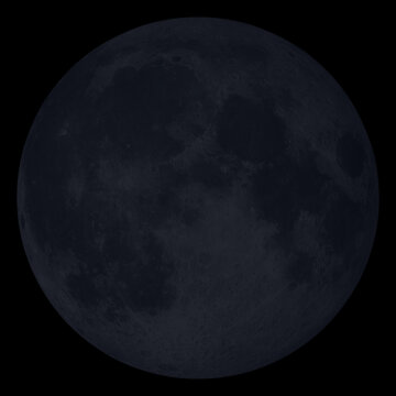 New Moon (Moon Phase), "Elements of this image furnished by NASA ", isolated black background
