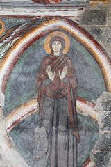 Maria in gloria; affresco nella chiesa romanica di San Fedele a Como