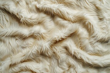 Close-up of white fur texture, perfect for backgrounds