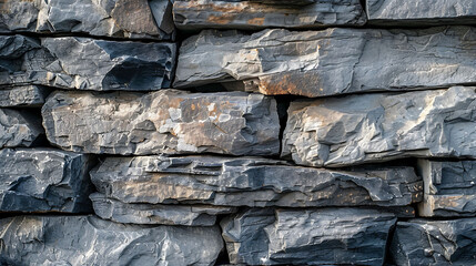a large gray rock stands out amidst a collection of rocks, creating a striking contrast against the