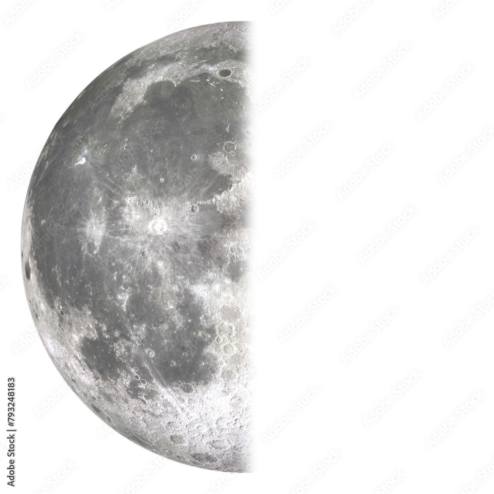 Wall mural third (last) quarter (moon phase), 