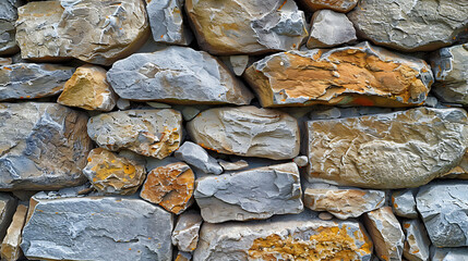 a wall made of rocks and stones