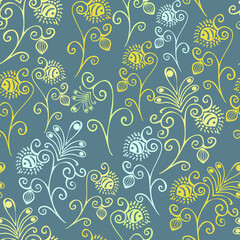 Fototapeta na wymiar spring floral print pattern 