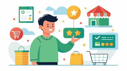 A savvy shopper comparing prices and benefits of different loyalty programs.