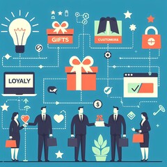 business loyalty system illustration

