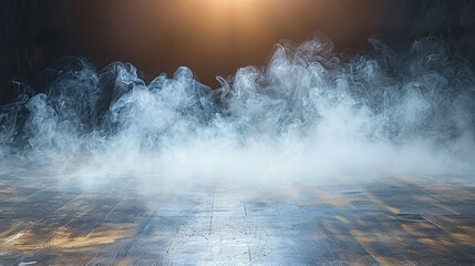 Naklejka premium The smoke slowly curls in the air, creating mesmerizing patterns and mysterious shapes