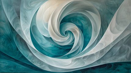 Abstract background with blue vortex. - obrazy, fototapety, plakaty