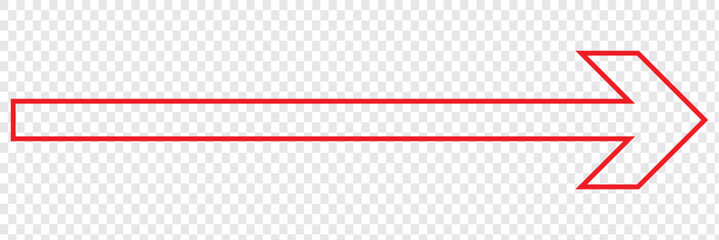 Arrow Long Icon  | Arrows | Infographic Illustration | Direction Symbol | Pointer Logo  | Isolated | Variations