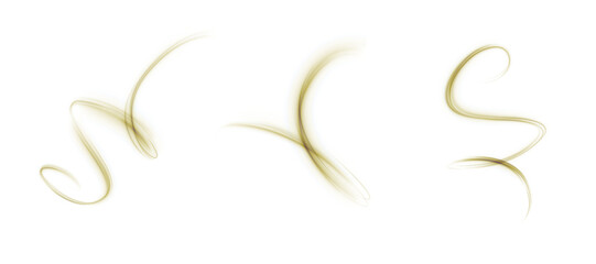 Abstract yellow light effect of curved lines. Yellow wavy path of light on a white background. FOR designing and designing trading floors. Vector © Valeriia