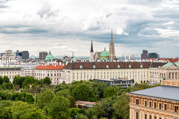 Fototapeta na wymiar Blick über die wiener Innenstadt / View over Vienna city center