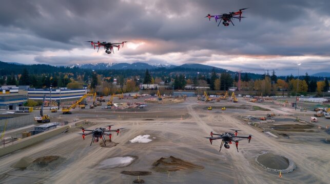 Small Airplanes Flying Over Dirt Field