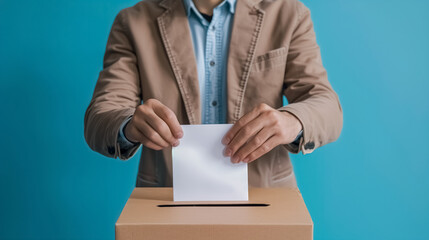 Elections voting, politics and elections illustration, hand dropping vote